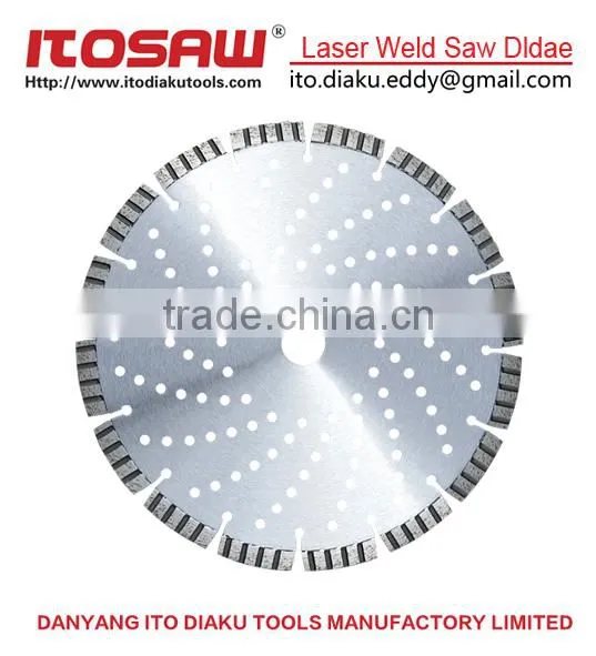 Laser Weld diamond saw blade, diamond silver brazed saw blade marble cutting blade, granite saw blade.concrete saw blade
