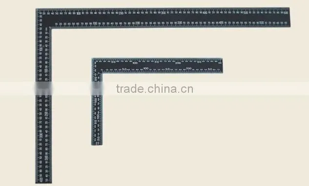 high quality tri square ruler with black surface