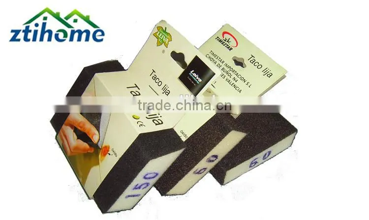 125*100*12mm Polyester flim two-side Sanding cleanning Sponge