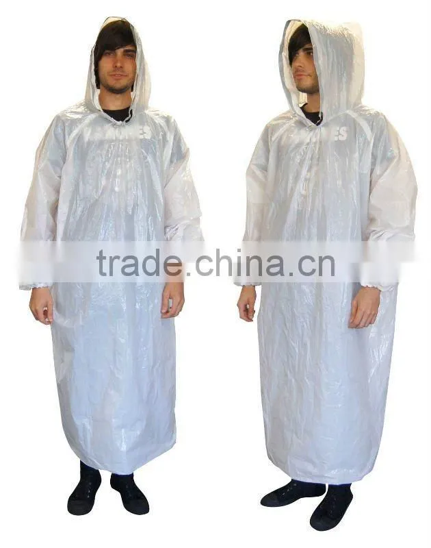 Plastic waterproof ladies raincoat