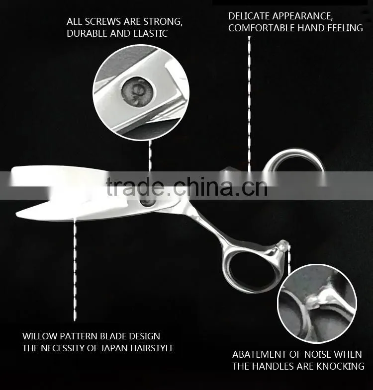 Japanese design scissors professional hair stylist scissor, popular barber cutting scissor