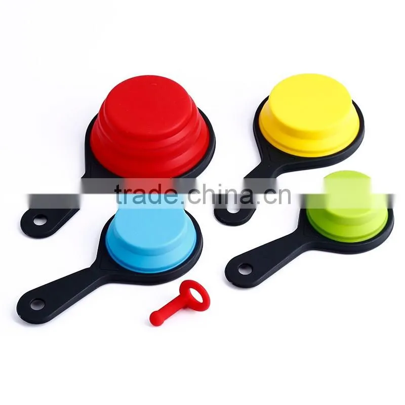 CBU02 4 PCS Silicone Measuring spoons / Cheap factory price