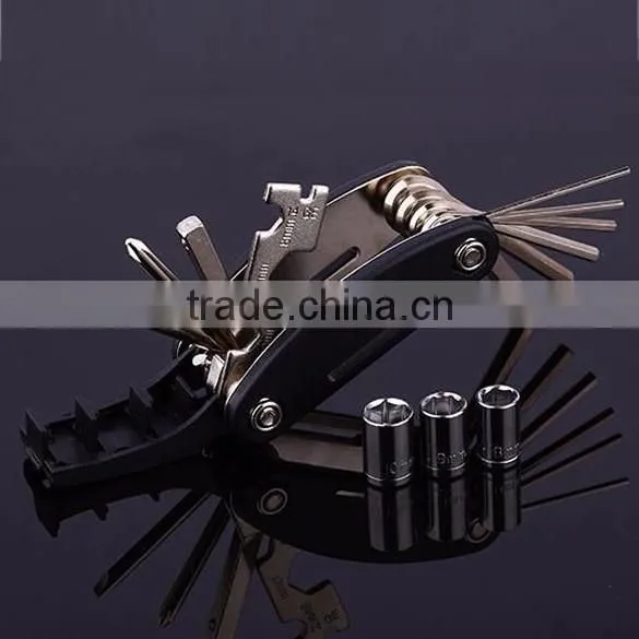 15 in 1 Bicycle Bike Multi Repair Tools Sets Spoke Wrench Screwdriver Kit