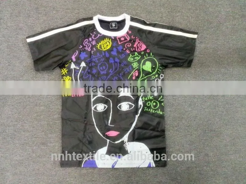 American style trendy Graffiti printing T-SHIRT for men