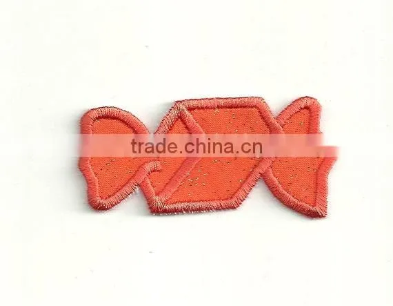 Custom high quality embroidered creative food patch for clothes embroidery patch made in china choose size/color