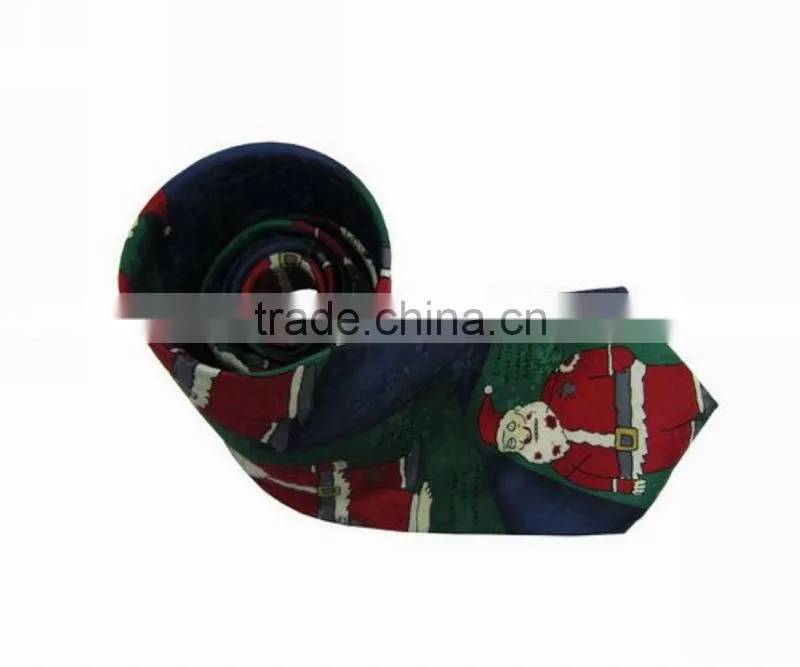 100% woven polyester printing flag hand made stripe necktie for men