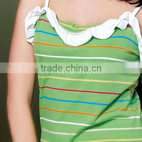 New2014 women fashion yarn dyed striped pajama women thermal pajamas