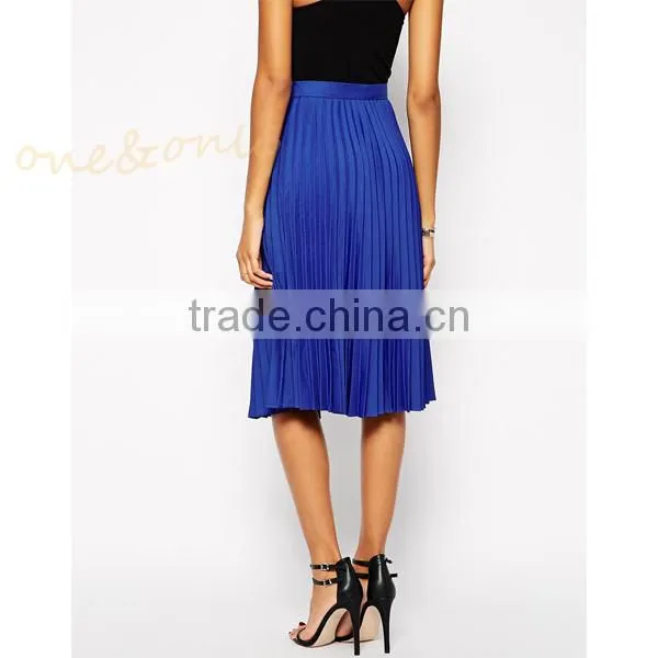 chiffon pleated maxi skirt