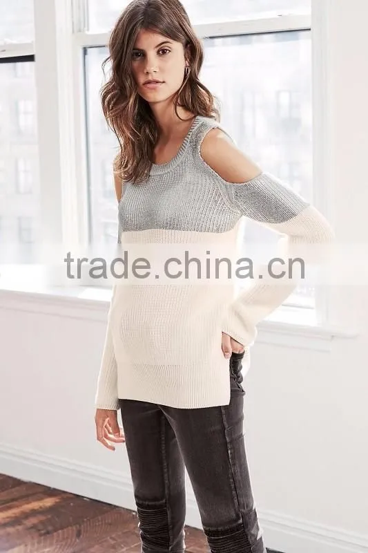 Sexy Design Sweater Knitted Top For Ladies
