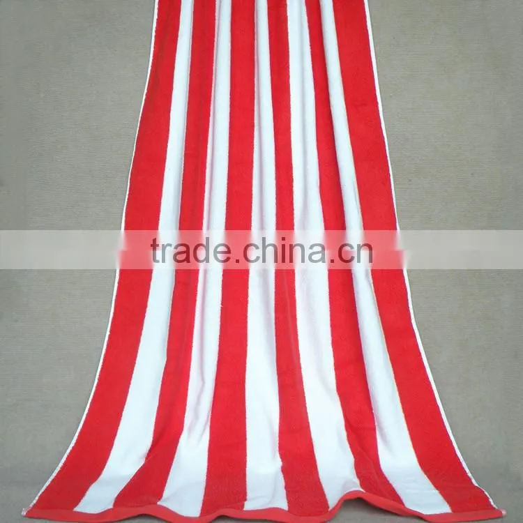 100% combed cotton striped bath towels