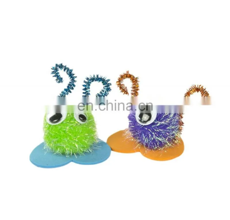 DIY Craft Making Assorted Pom Poms