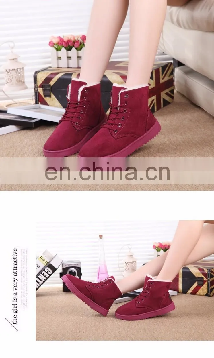 New arrival women boots warm snow boots platform ankle boots