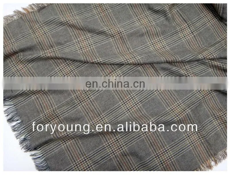 plaid acrylic winter woven shawls