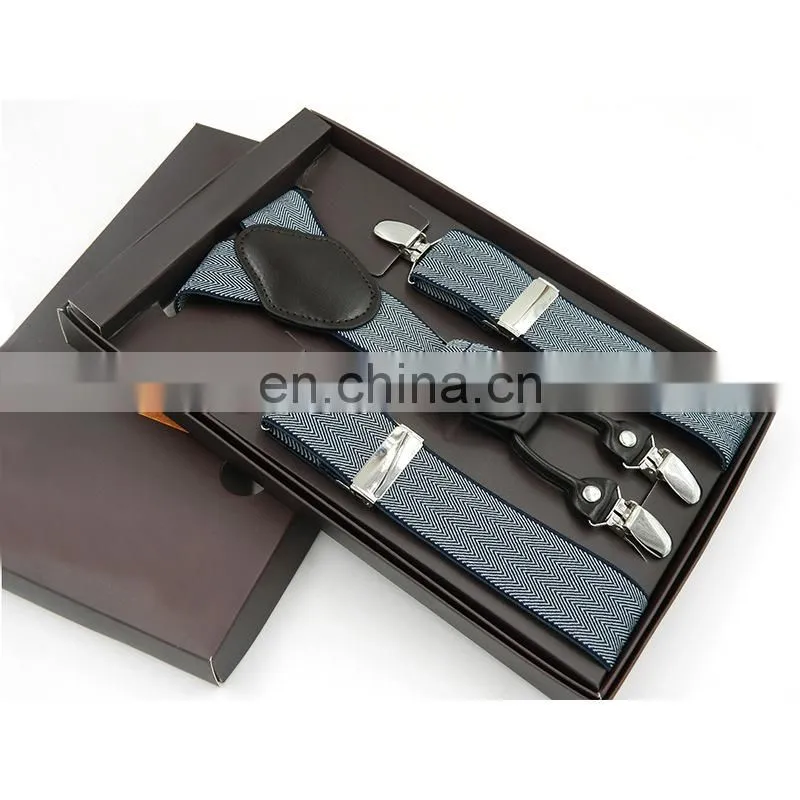 2017 High quality elastic ribbons suspenders men's suspenders