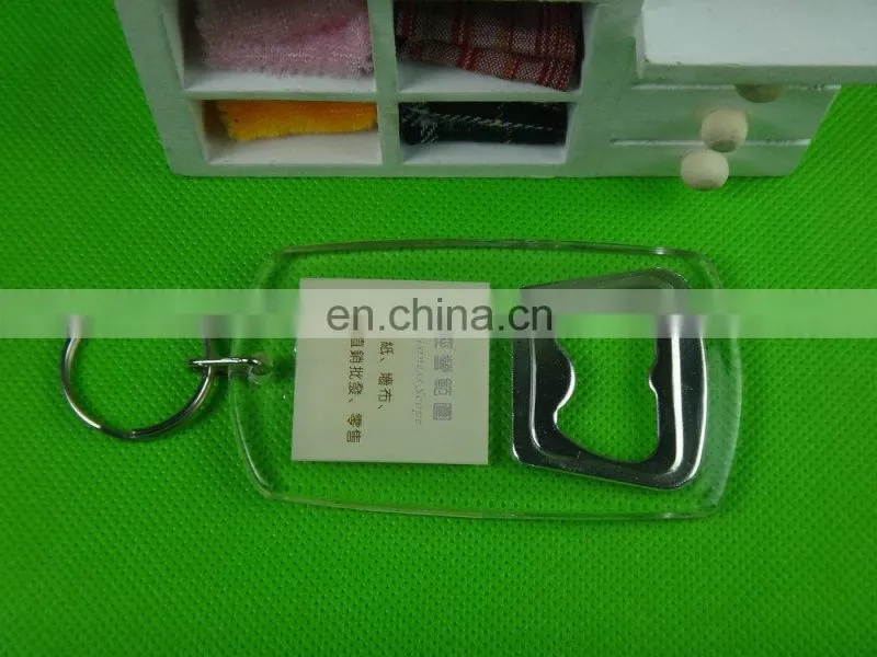 custom round clear acrylic keychain