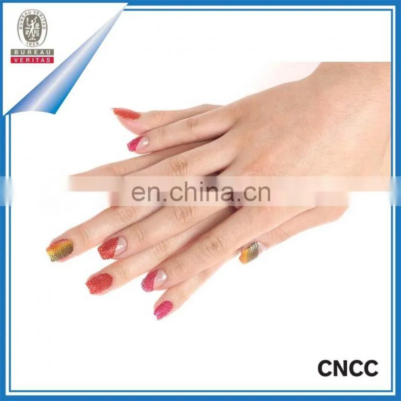 2015 hot sale nail art sticker self adhesive nail polish strips glitter nail decal sticker for valentines day