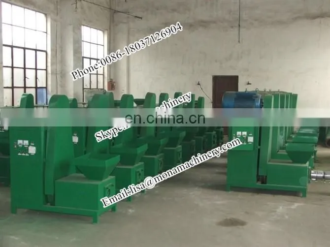 Small type straw charcoal stick making machine rod briquetting machine made in china