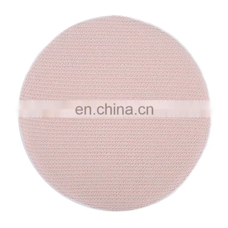Custom pink chair pad round stool cushions round rattan outdoor home chair seat cushion with memory foam filling