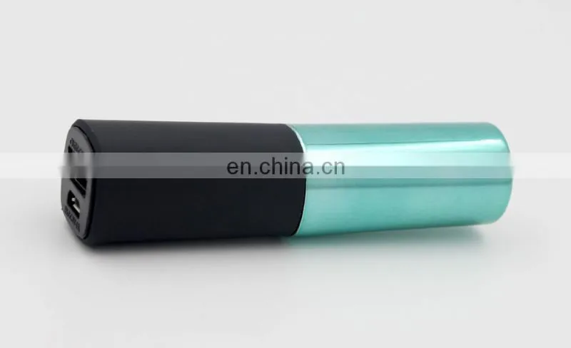 Gift portable powerbank 2000mah lipstick emergency charger