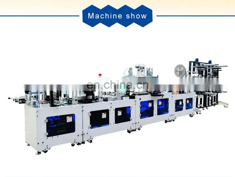 High Speed Surgical Butterfly Fold Flat Mask Machine for for Labour Protection Appliance