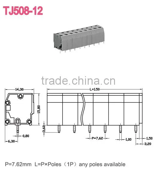 PCB Spring terminal blocks