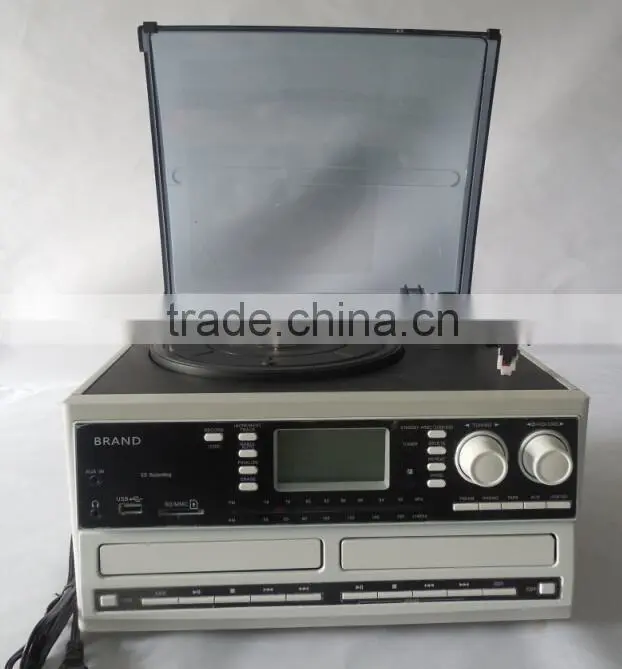 ALL IN ONE TURNTABLE WITH MULTIPLE AUDIO RECORDS /DOUBULE CD RECORD PLAYER/ CD ENCODING TURNTABLE/HIGH END CHOICE