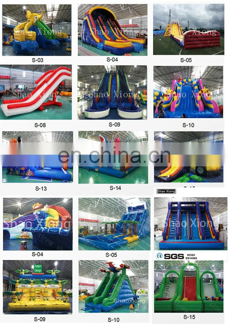Used Adult Kids Large Inflatable City Water Park Pool Bouncer Slides Waterslide