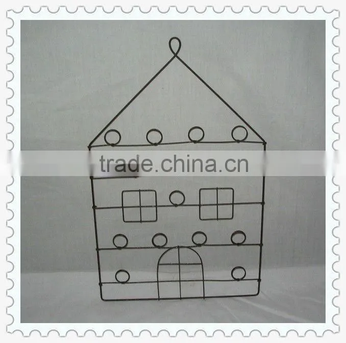 flat decorative handmade metal wire craft