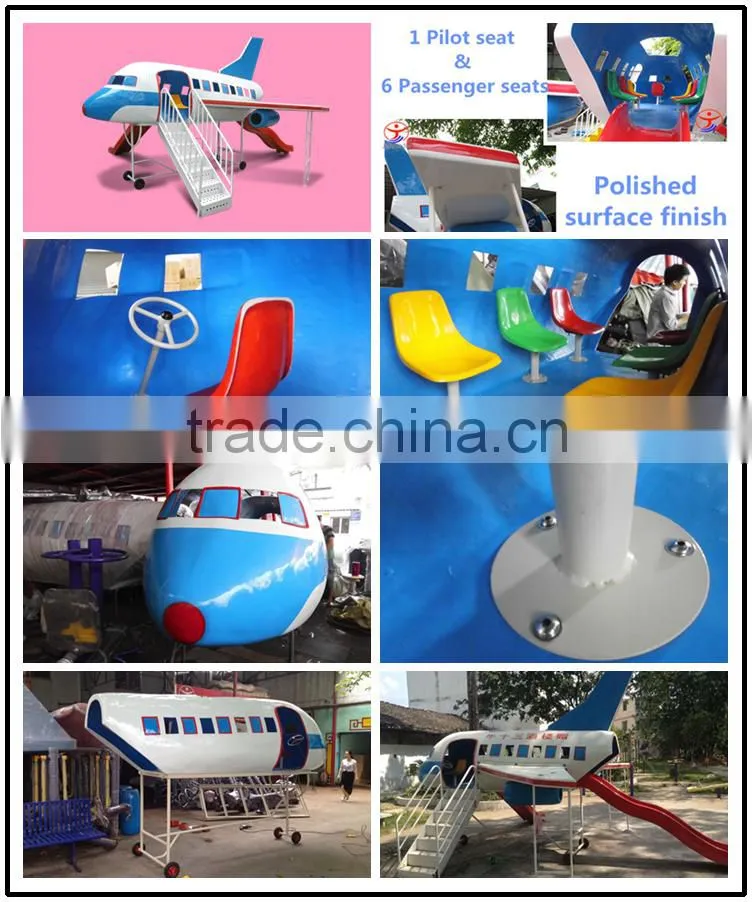 Cost-effective most popular hot selling airplane style children outdoor playground equipment