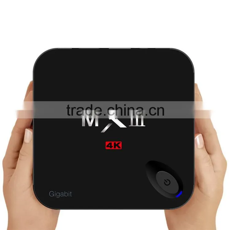 MXIII-G TV Box Android 4.4 1000M LAN Amlogic S812 Quad Core 1G 8G WiFi H.265 Gigabit TV Box Kodi Fully Loaded