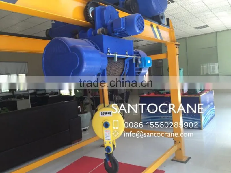 Light Duty Design 0.25T Mini Electric Wire Rope Hoist