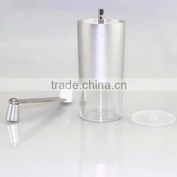 New manual coffee grinder Aluminum Hand Crank Mill with Adjustable Ceramic Conical Burr coffee bean grinder