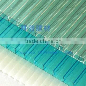 Export quality 10years' guarantee Polycarbonate twin wall hollow hollow sheet