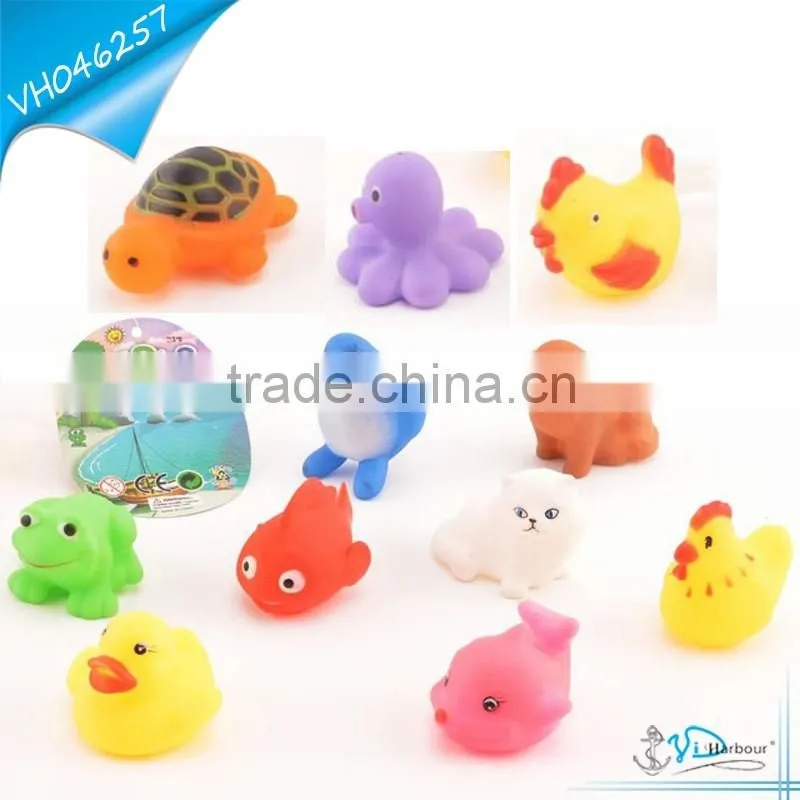 Vinyl Rubber Zoo Animals Toys For Kids
