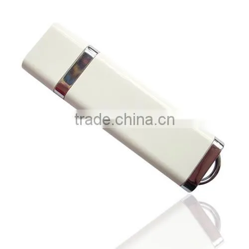 Concise style rectangle usb flash drive 2.0 plastic metal usb pendrive 4gb with box
