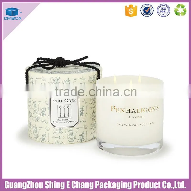 Hot stamping luxury candle jars with custom logo high quality tealight candle packaging