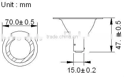 low voltage 12V AC/DC 2700K Warm White LED AR70 Ba15d socket