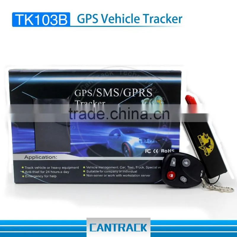 2016 best selling GPS Tracker for Car/Vehicle with door detection and SMS/Calling Alarm TK103B