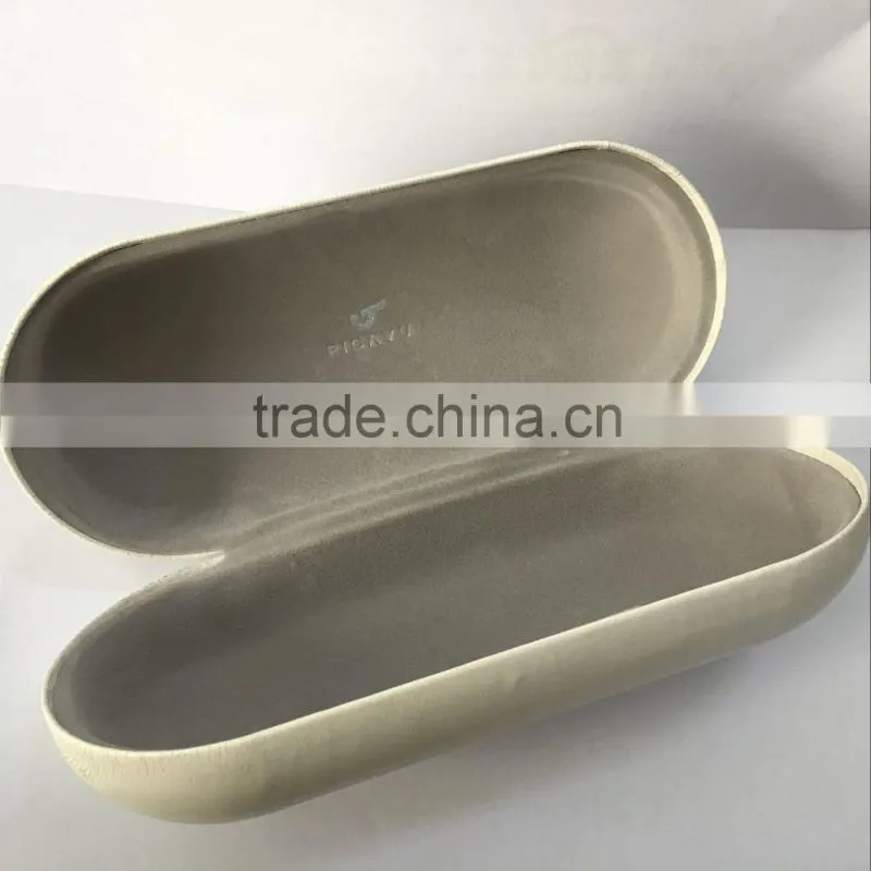 white leather sunglasses case