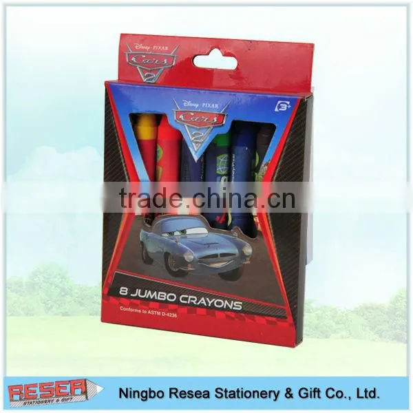 8 jumbo wax crayon set