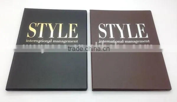2015 hot new high quality leather menu cover for restaurants