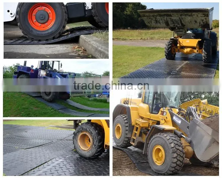 Lightweight plastic hdpe temporary roadways