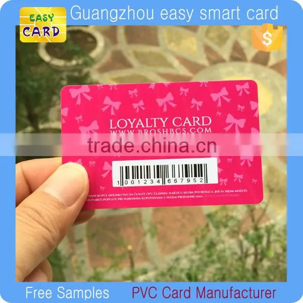 Printable smart Fudan08 barcode membership cards