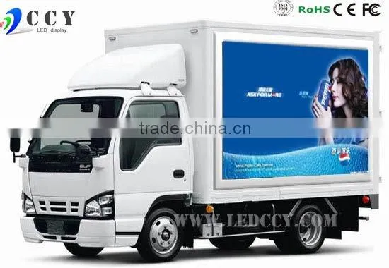 Outdoor full color p10 mobile led screen truck xxx video