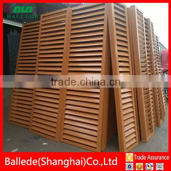 high quality prefabricated fixed louver shutter