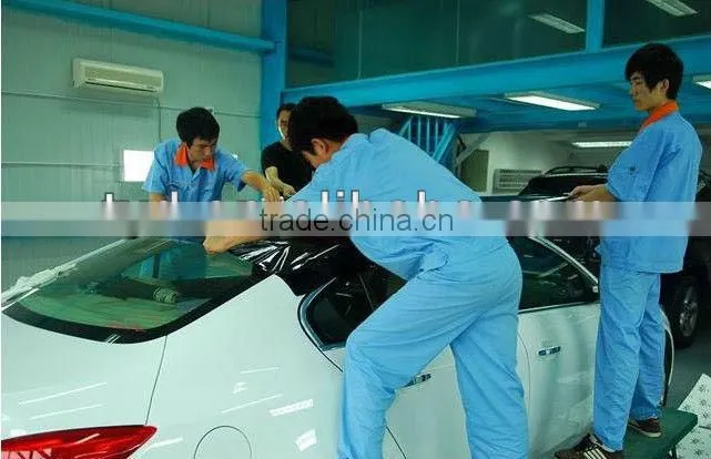 High glossy black car sunroof film , car wrapping film