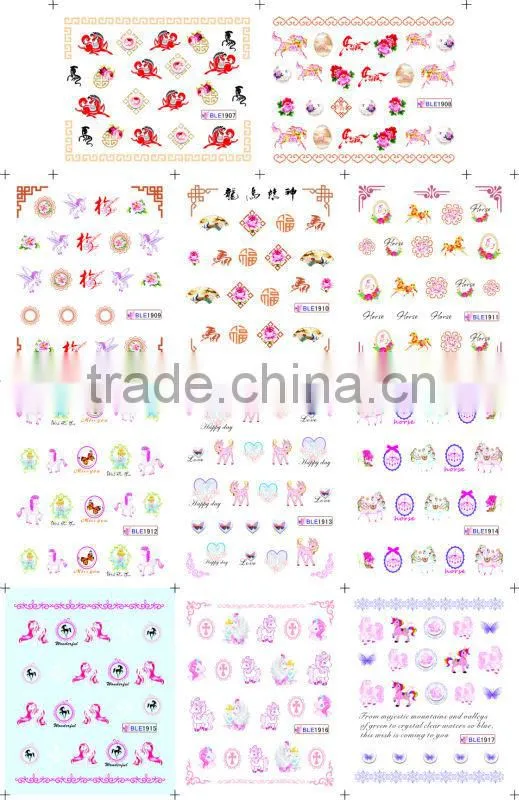 Water-print nail Sticker/Full Toes Water Decals