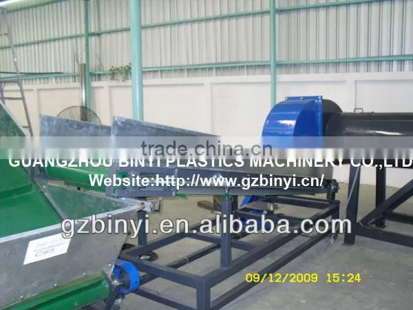Guangzhou machinery manufacturer plastic used water bottle crushing washing drying recycling line