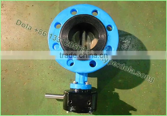 BV-DS132 8 inch standard gearbox rubber-liner valve