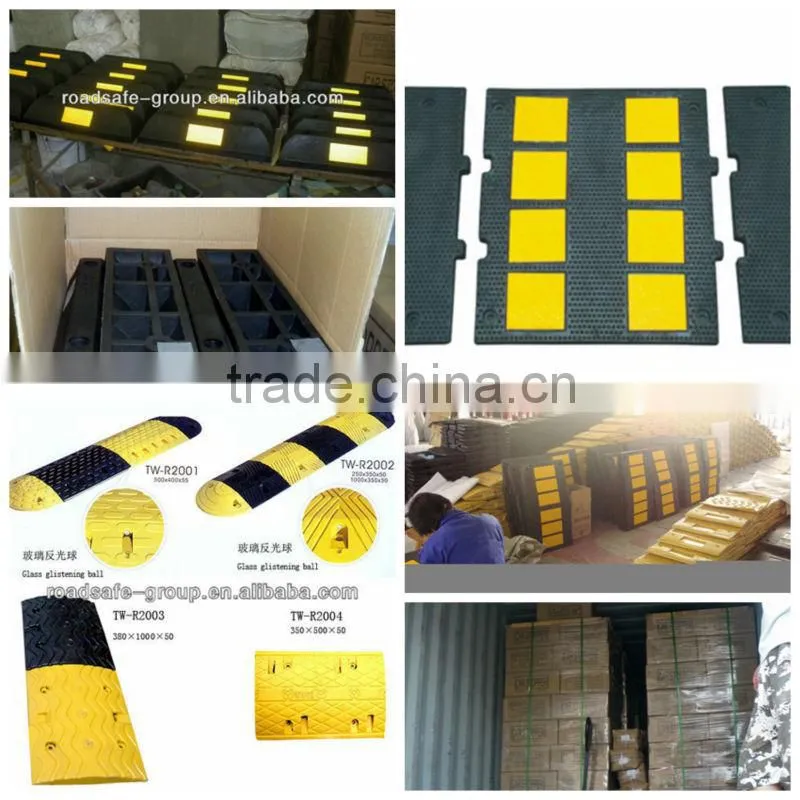 RSG Highly Visible Rubber Traffic Speed Hump